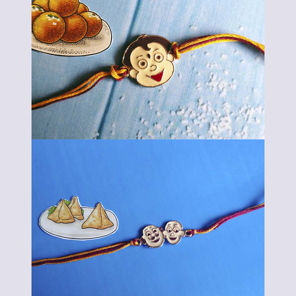 Mahi Combo of Children's Favourite 2 Cartoon Rakhis for Kids (RCO1105357M)