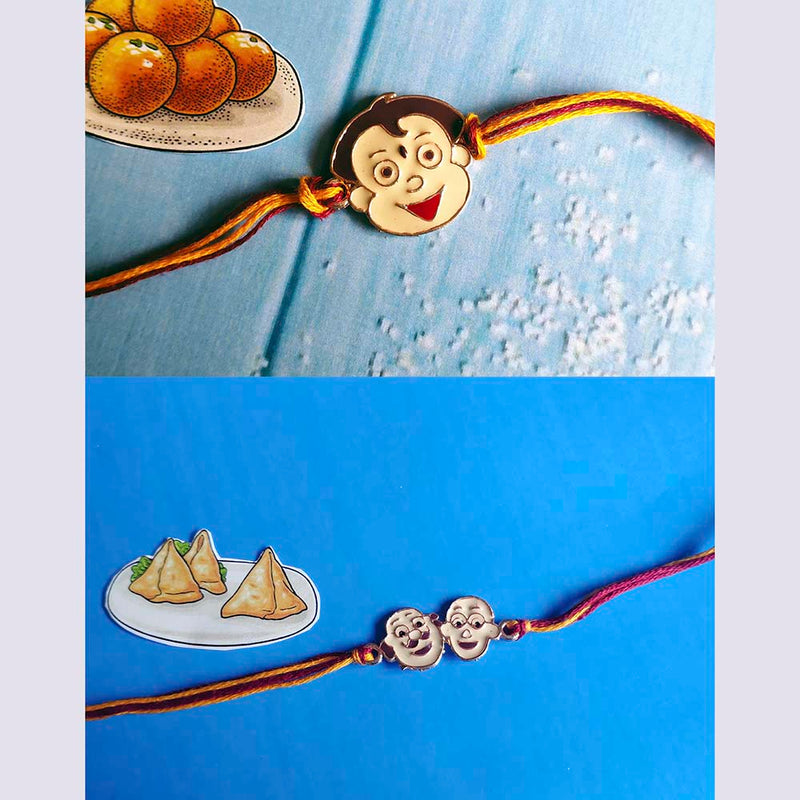 Mahi Combo of Children's Favourite 2 Cartoon Rakhis for Kids (RCO1105357M)