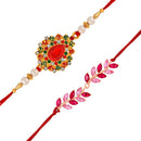 Mahi Combo of Leafy and Floral Rakhis for Men (RCO1105374M)