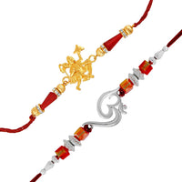 Mahi Combo of Maa Laxmi, Hanuman, Om and Krishna Rakhis for Men (RCO1105375M)
