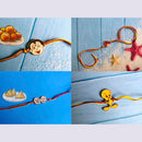 Mahi Combo of Children's Favourite 4 Cartoon Rakhis for Kids (RCO1105378M)