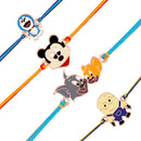 Mahi Combo of Children's Favourite 4 Cartoon Rakhis for Kids (RCO1105379M)