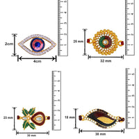 Mahi Combo of Classic Multicolor Crystals Rakhi for Beloved Brother /Bhaiya (RCO1105419M)