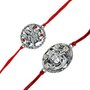 Mahi Combo of OM, Hanuman, Krishna and Shiva Religious Rakhis for Brother / Bhaiya (RCO1105420M)