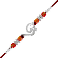 Mahi Combo of 2 om Rakhis with Rudraksha and Crystals for Bhaiya / Brother (RCO1105423M)