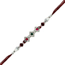 Mahi Combo of Classic Designer Multicolor Crystals Rakhi for Beloved Brother /Bhaiya (RCO1105428M)