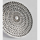 Kord Store Antique Round Shape Silver Oxidised Finger Ring