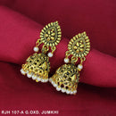 Mahavir Gold Plated Beads Jhumki Earrings