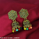 Mahavir Gold Plated Beads Jhumki Earrings