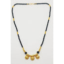 Raiyaraj Gold Plated Pack Of 3 Black Beads Mangalsutra -RRAcc12