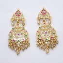 Raiyaraj Gold Plated American Diamond Micro Plating Pack of 3 Dangler Designer Earrings