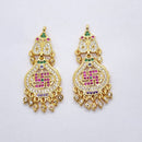 Raiyaraj Gold Plated American Diamond Micro Plating Pack of 3 Dangler Designer Earrings