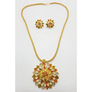 Raiyaraj Gold Plated Pack Of 3 Meenakari Pendant Set