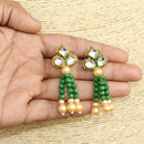 Beadsnfashion Glass Crystal Beaded Kundan Choker Set Green