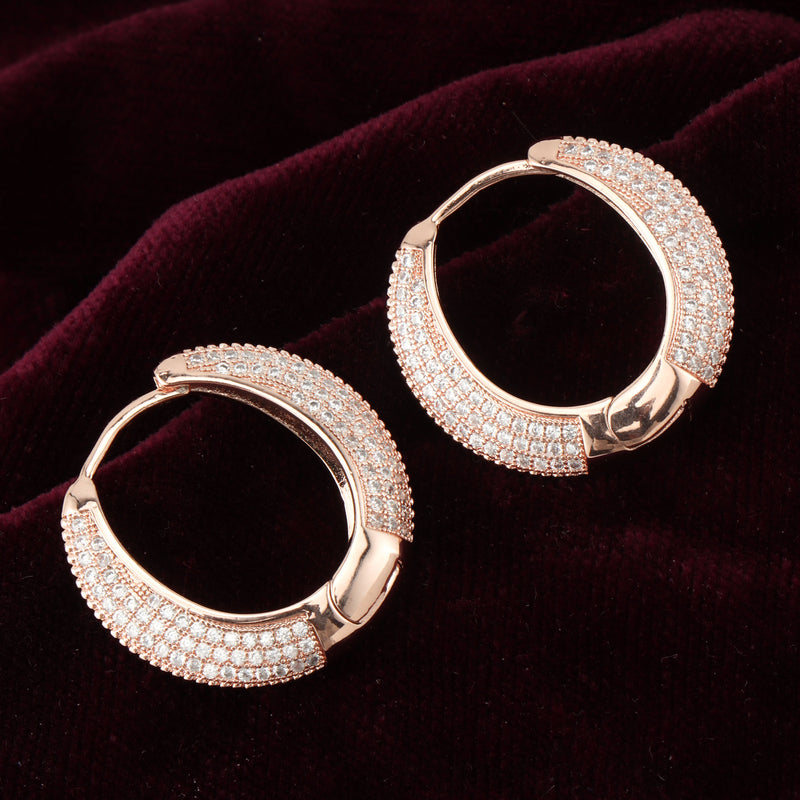 Nipura Rosegold Glamour Around Hoops