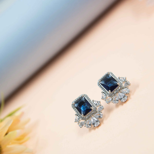 Nipura Royal Blue Blossom Earrings