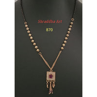 Shrddha Art Micro Plated Pack Of 3 Mangalsutra For Women - SAACC130