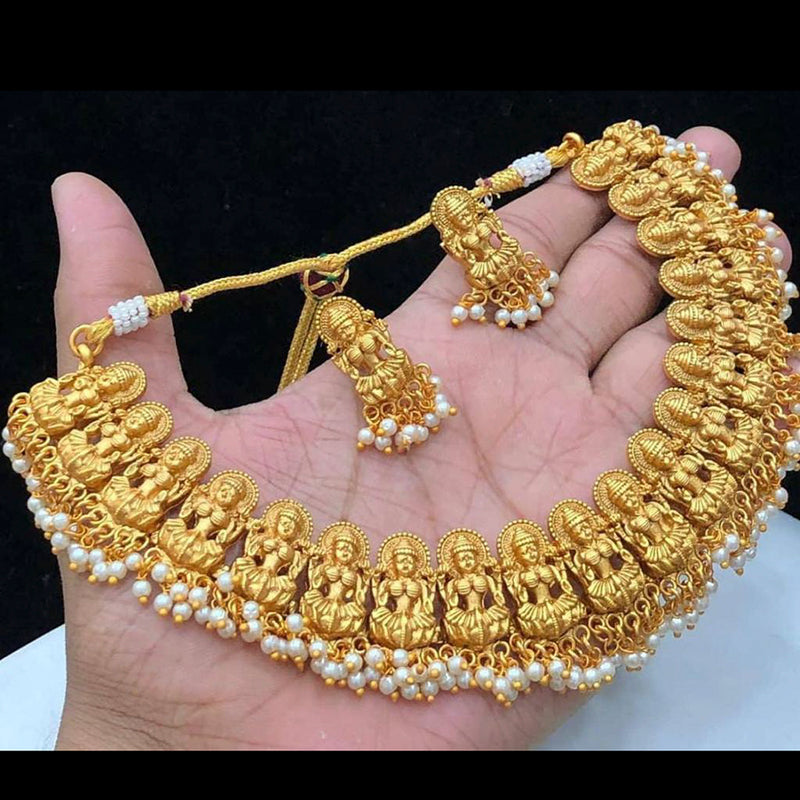 Sai Fashion Gold Plated Traditional Choker Necklace Set