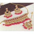 Sai Fashion Gold Plated Kundan And Beads Necklace Set