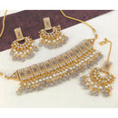 Sai Fashion Gold Plated Kundan And Beads Necklace Set