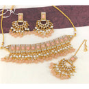 Sai Fashion Gold Plated Kundan And Beads Necklace Set