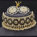 Sai Fashion Gold Plated Kundan Set Choker Necklace Set