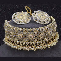 Sai Fashion Gold Plated Kundan Set Choker Necklace Set