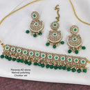 Sai Fashion Gold Plated Pearl & Beads Choker Necklace Set