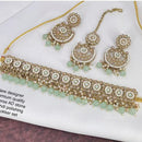 Sai Fashion Gold Plated Pearl & Beads Choker Necklace Set