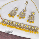 Sai Fashion Gold Plated Pearl & Beads Choker Necklace Set
