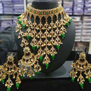 Sai Fashion Gold Plated Kundan Stone & Beads Necklace Set