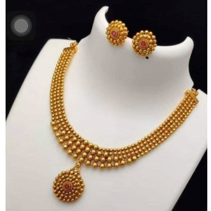 Sai Fashion Gold Plated Necklace Set