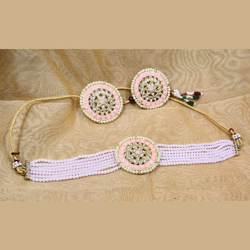 Sai Fashion Gold Plated Kundan & Pearl Necklace Set