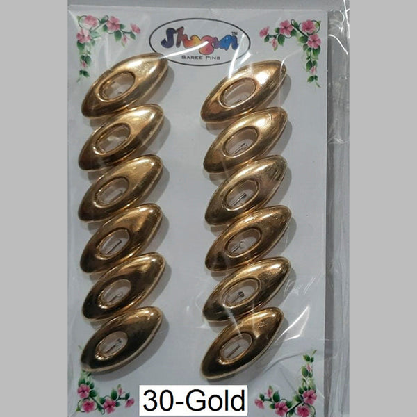 Shagun Saree / Hijab Pin For Womens & Girls - SG030Gold