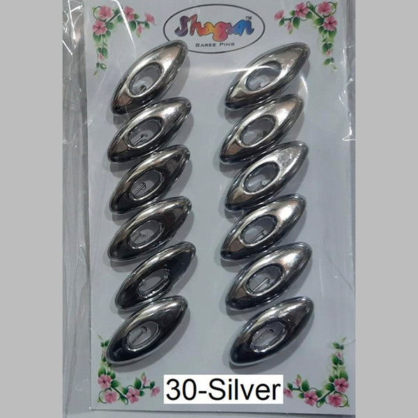 Shagun Saree / Hijab Pin For Womens & Girls - SG030Silver