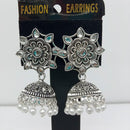Shagna Silver Plated Pack Of 3 Jhumki Earrings