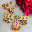 Shagna Gold Plated Meenakari & Kundan Beads Necklace Set