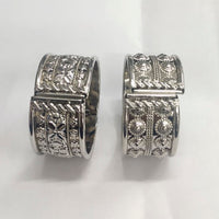 SK Creations Silver Plated Pack Of 6 Openable Kada For Kids ( assorted design )