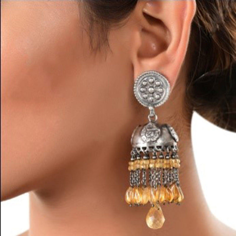 Silver Mountain 925 Sterling Silver Jhumki Earrings