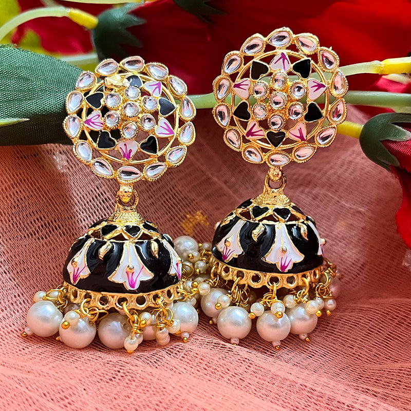 Shringarstreet Light Weight Meenakari Jhumkis Earring