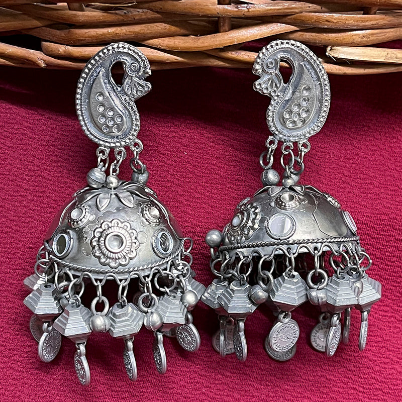 Shringarstreet Light Weight Oxidized Big Jhumka