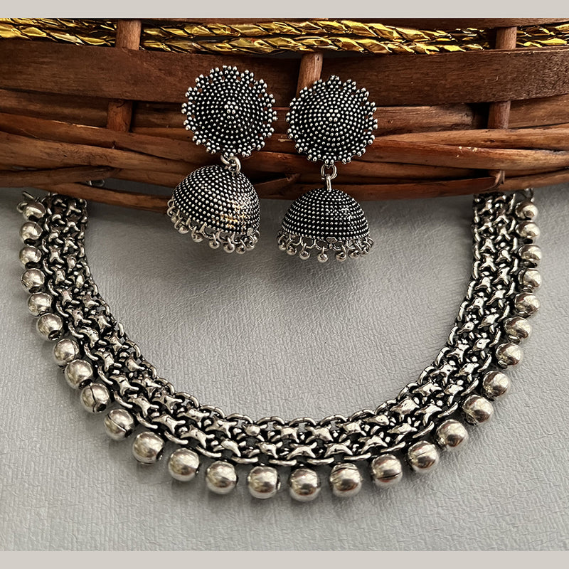 Shringarstreet Light Weight Oxidized Necklace Set