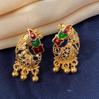 Mahavir Forming Gold Plated Dangler Earrings