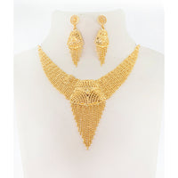 Mahavir Gold Plated Necklace Set