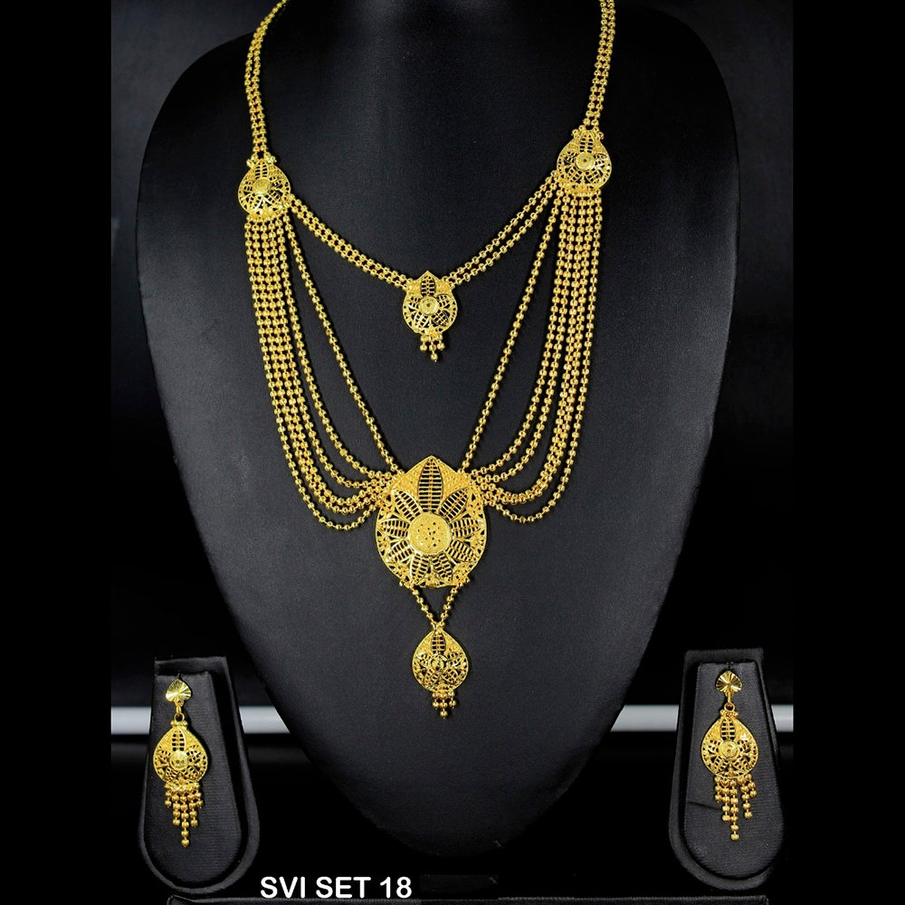 Mahavir Forming Gold Necklace Set - SVI SET 18