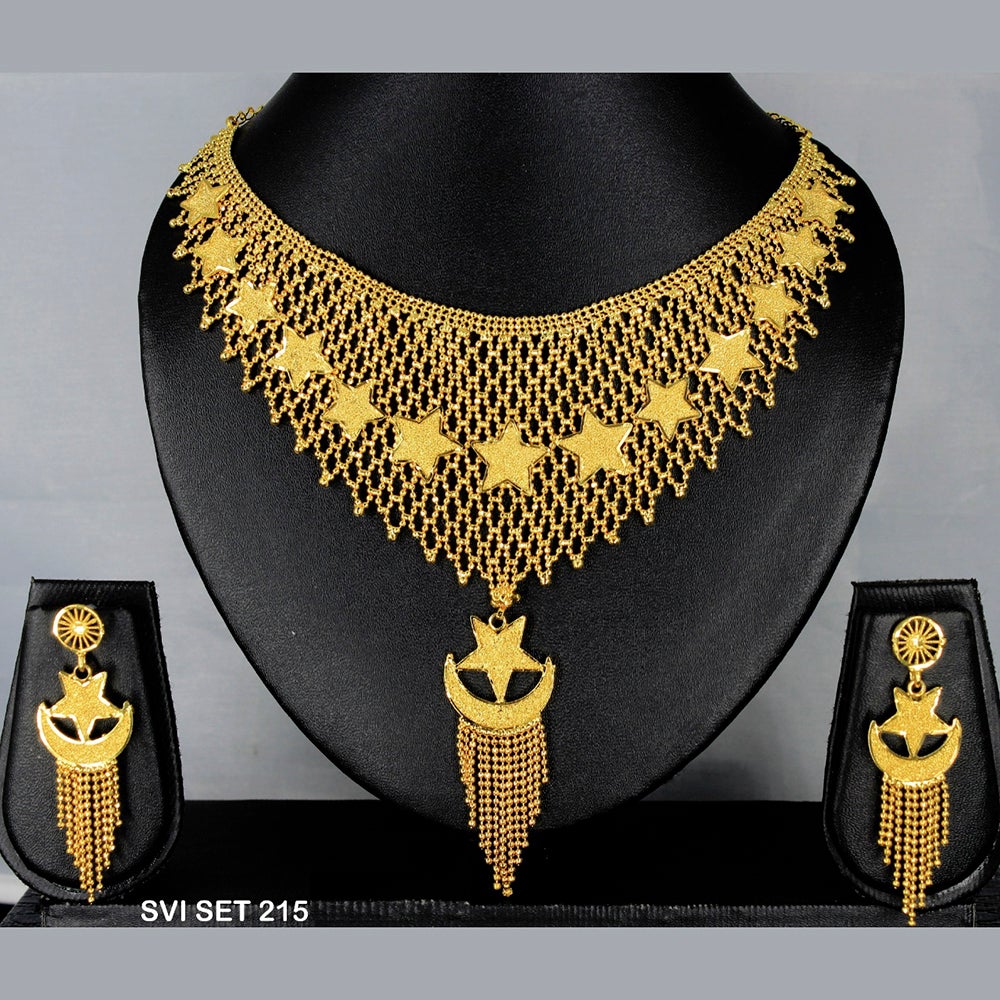 Mahavir Forming Gold Necklace Set  - SVI SET 215