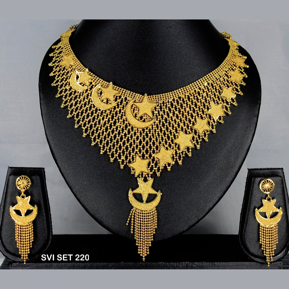 Mahavir Forming Gold Necklace Set - SVI SET 220