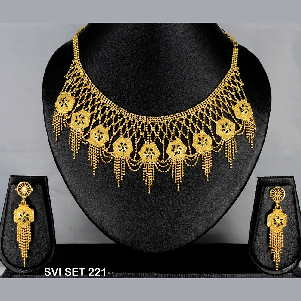 Mahavir Forming Gold Necklace Set - SVI SET 221