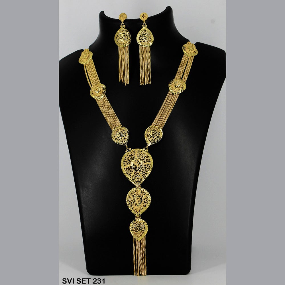 Mahavir Forming Gold Necklace Set - SVI SET 231