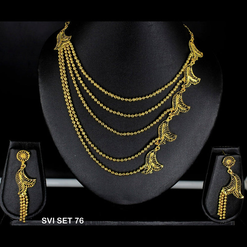 Mahavir Forming Gold Necklace Set - SVI SET 76